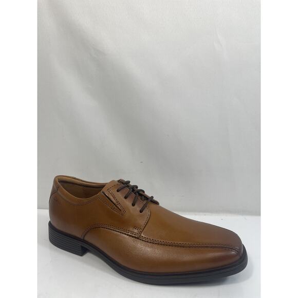 Clarks Shoes Mens Size 8.5M Brown Leather Tilden Walk Dress Oxford New Box main image 7
